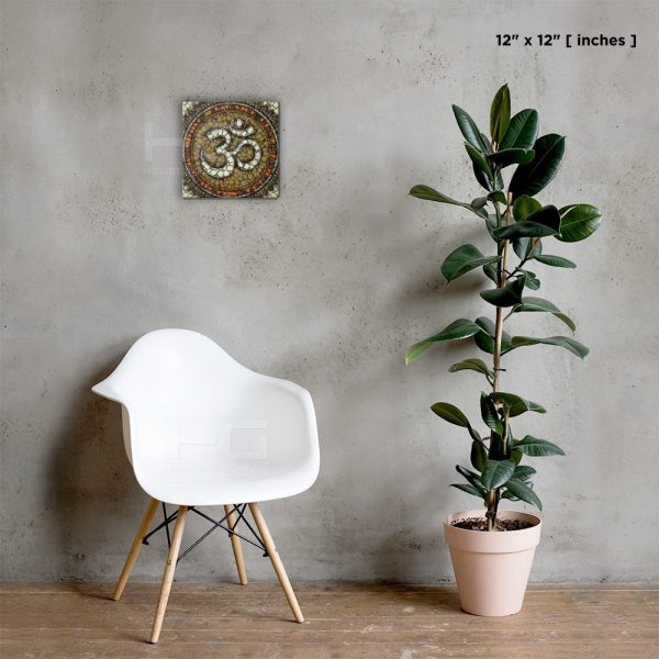 OM Symbol Art on Canvas | Wall Art #009 | Supernatural Series for Living Room Hall Study or Kitchen Wall
