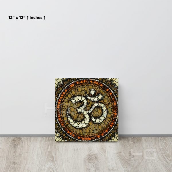 OM Symbol Art on Canvas | Wall Art #009 | Supernatural Series for Living Room Hall Study or Kitchen Wall
