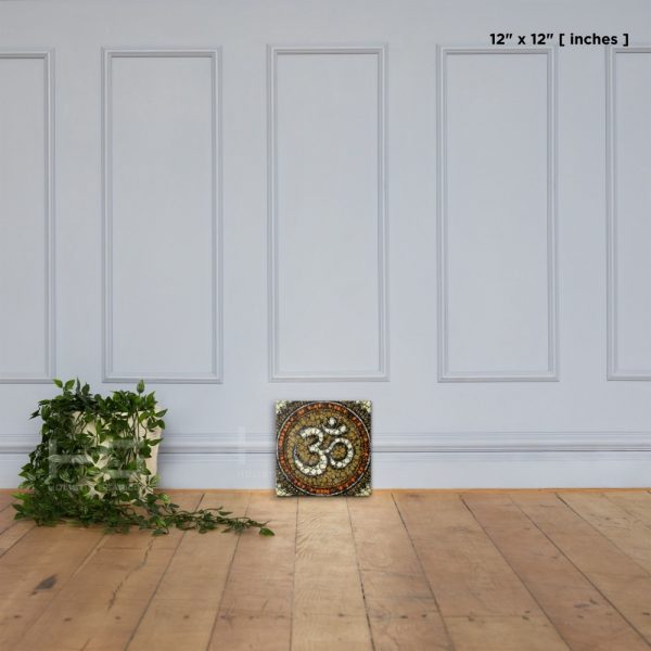 OM Symbol Art on Canvas | Wall Art #009 | Supernatural Series for Living Room Hall Study or Kitchen Wall