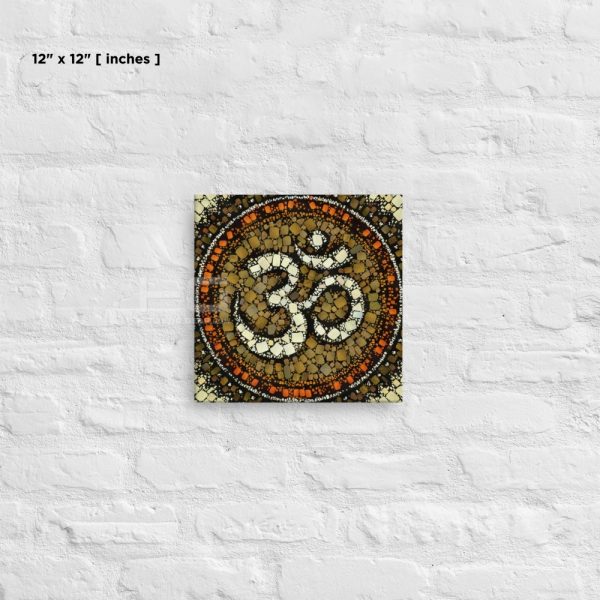 OM Symbol Art on Canvas | Wall Art #009 | Supernatural Series for Living Room Hall Study or Kitchen Wall