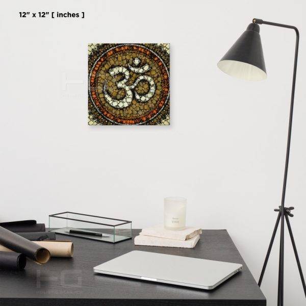 OM Symbol Art on Canvas | Wall Art #009 | Supernatural Series for Living Room Hall Study or Kitchen Wall