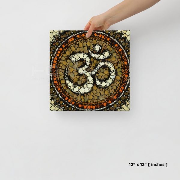 OM Symbol Art on Canvas | Wall Art #009 | Supernatural Series for Living Room Hall Study or Kitchen Wall