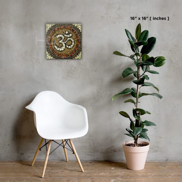 OM Symbol Art on Canvas | Wall Art #009 | Supernatural Series for Living Room Hall Study or Kitchen Wall