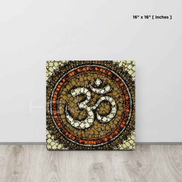 OM Symbol Art on Canvas | Wall Art #009 | Supernatural Series for Living Room Hall Study or Kitchen Wall