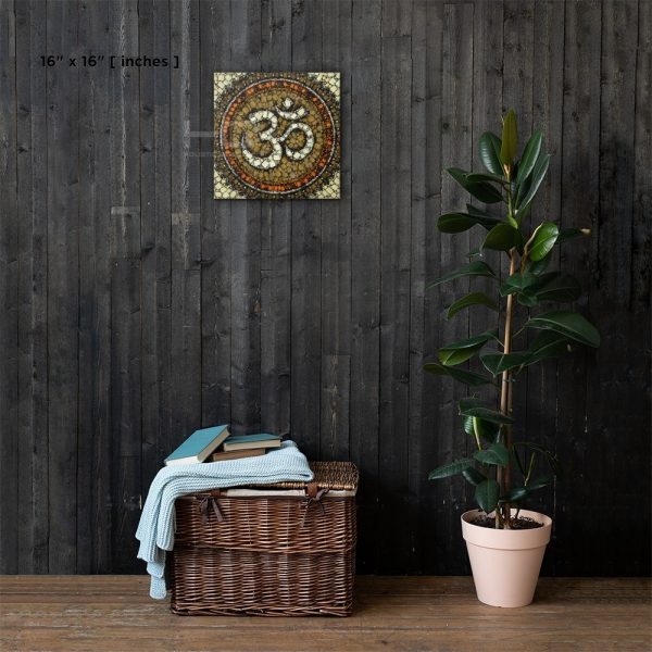 OM Symbol Art on Canvas | Wall Art #009 | Supernatural Series for Living Room Hall Study or Kitchen Wall