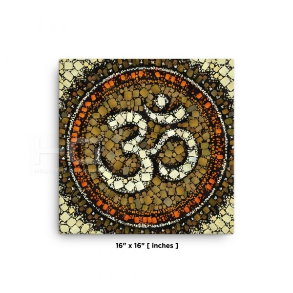 OM Symbol Art on Canvas | Wall Art #009 | Supernatural Series for Living Room Hall Study or Kitchen Wall