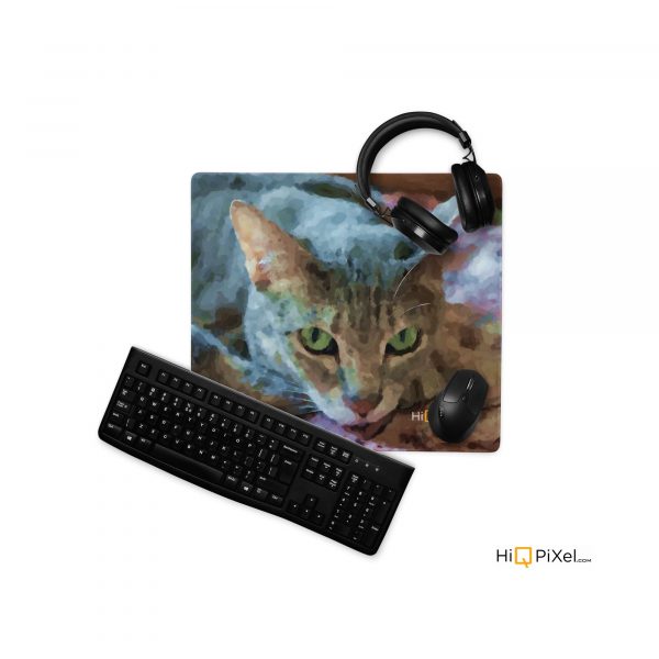 mousepad, mouse pad, mouse, cat, cat painting, cat mousepad, cat mouse pad, gaming, gaming mouse pad, cat and mouse, cat & mouse,