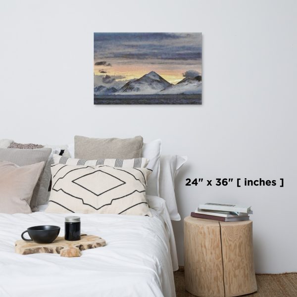 Arctic Sunset on Canvas | Wall Art #M010
