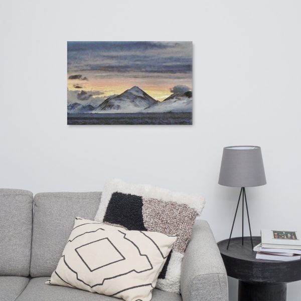 Arctic Sunset on Canvas | Wall Art #M010