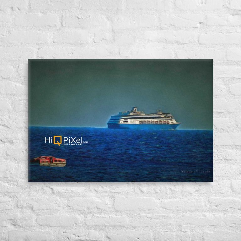 Lifeboat returns to Ship Art on Canvas | Wall Art #W016 | Voyage Series