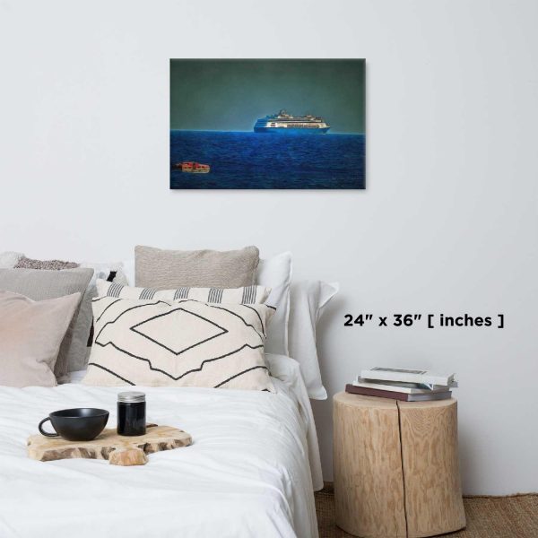 Lifeboat returns to Ship Art on Canvas | Wall Art #W016 | Voyage Series